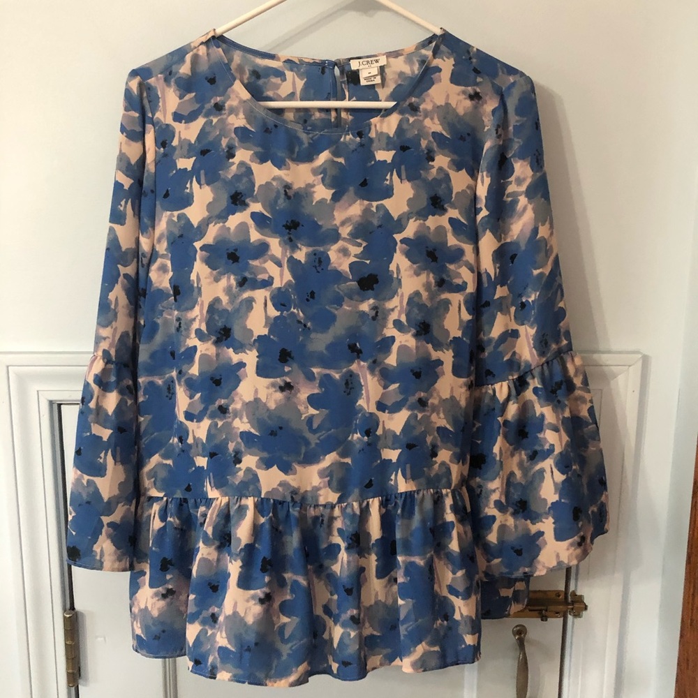 J CREW peplum top